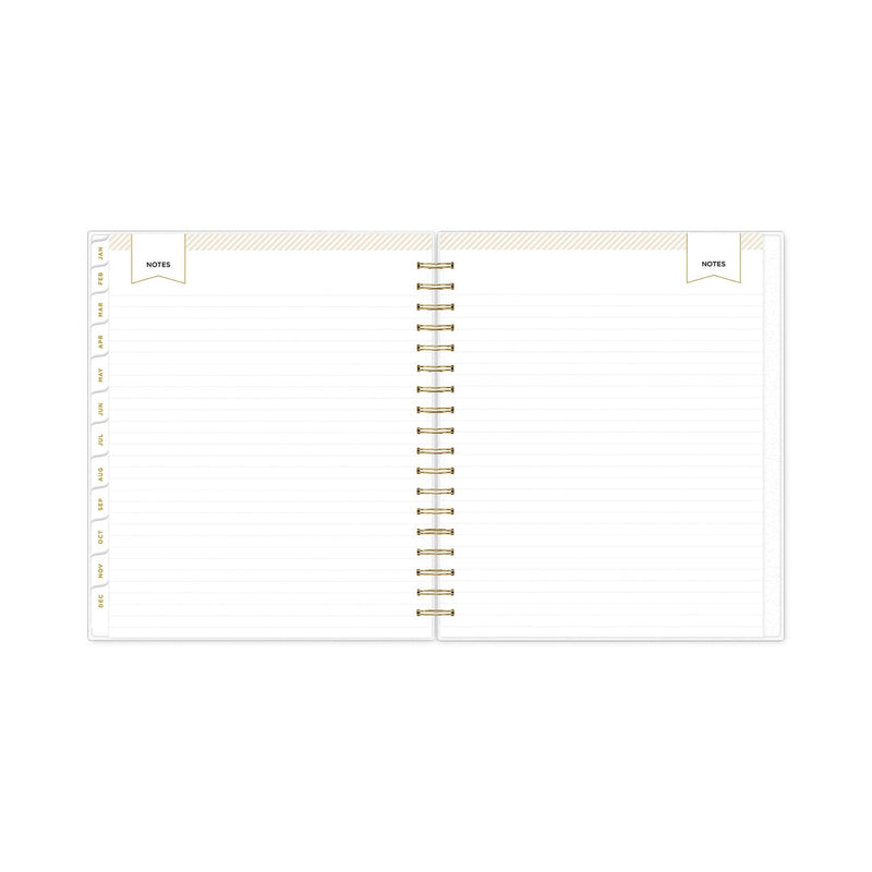 Blue Sky Day Designer Navy Stripe Daily/Monthly Planner, Navy Stripe Artwork, 10 x 8, Navy/White Cover, 12-Month (Jan to Dec): 2023