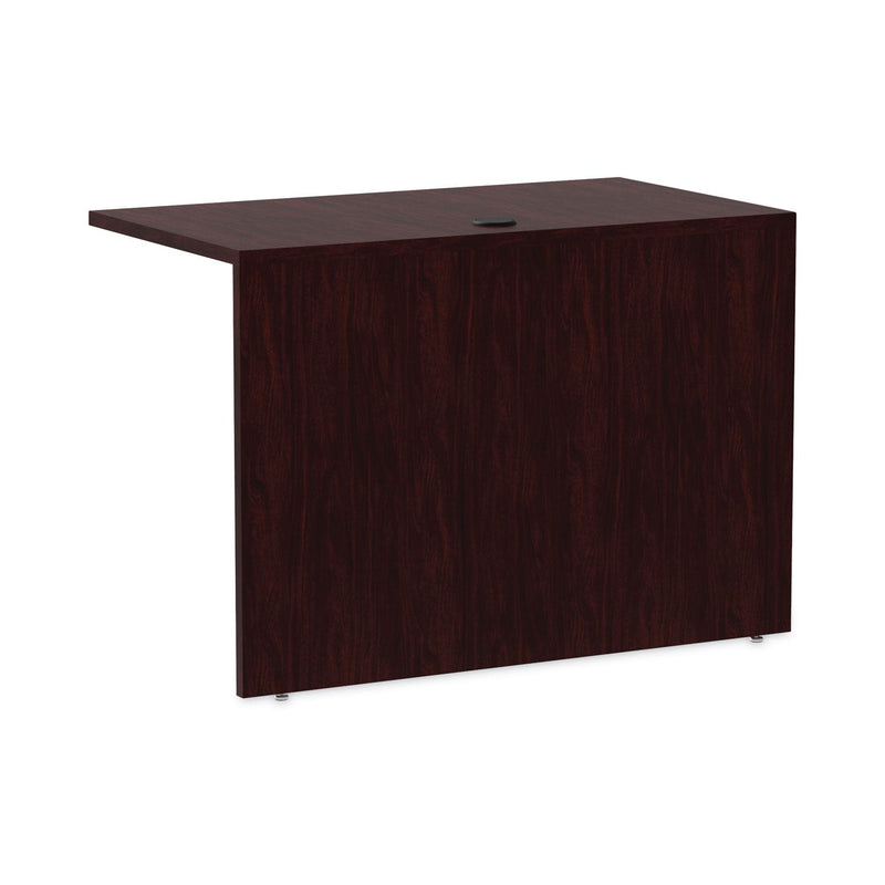 Alera Valencia Series Reversible Return/Bridge Shell, 42w x 23.63d x 29.5h. Mahogany