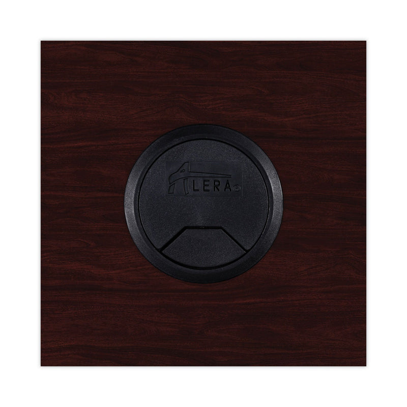 Alera Valencia Series Reversible Return/Bridge Shell, 42w x 23.63d x 29.5h. Mahogany