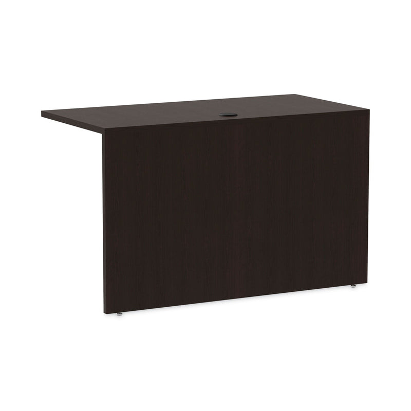 Alera Valencia Series Reversible Return/Bridge Shell, 47.25w x 23.63d x 29.5h, Espresso