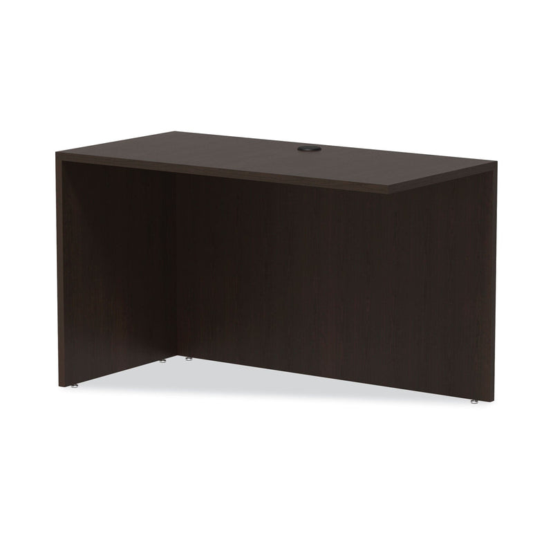 Alera Valencia Series Reversible Return/Bridge Shell, 47.25w x 23.63d x 29.5h, Espresso