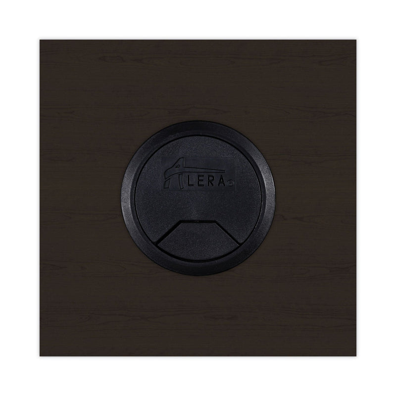 Alera Valencia Series Reversible Return/Bridge Shell, 47.25w x 23.63d x 29.5h, Espresso