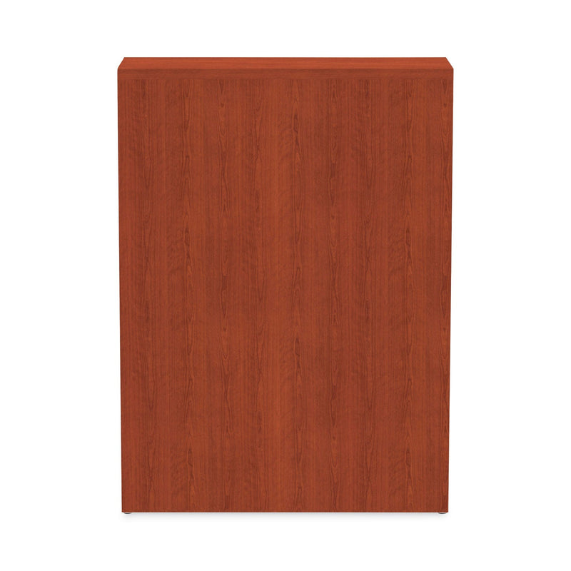 Alera Valencia Series Bookcase, Three-Shelf, 31.75w x 14d x 39.38h, Med Cherry