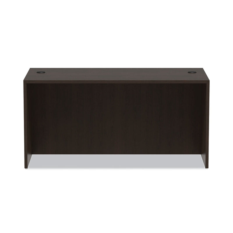 Alera Valencia Series Straight Front Desk Shell, 59.13" x 29.5" x 29.63", Espresso