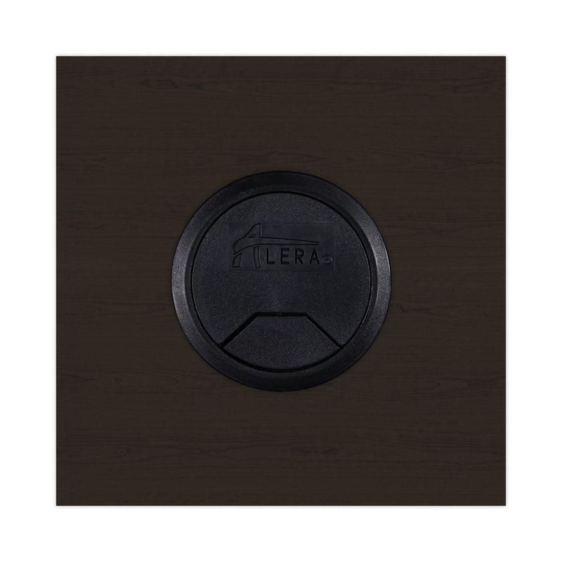 Alera Valencia Series Straight Front Desk Shell, 59.13" x 29.5" x 29.63", Mahogany