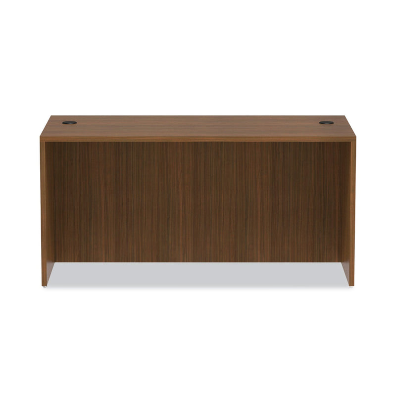 Alera Valencia Series Straight Front Desk Shell, 59.13" x 29.5" x 29.63", Modern Walnut