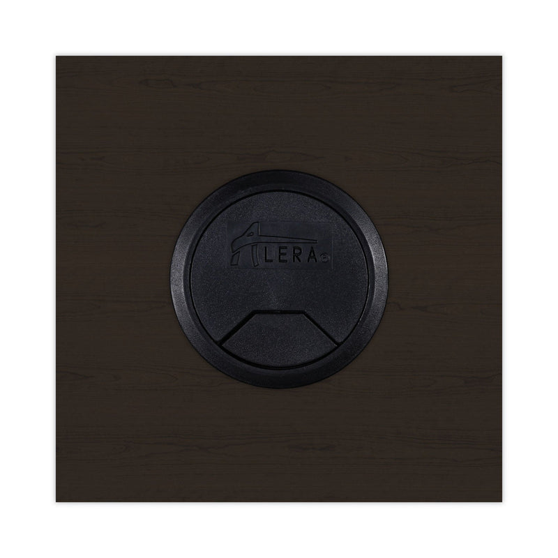 Alera Valencia Series Straight Front Desk Shell, 65" x 29.5" x 29.63", Espresso