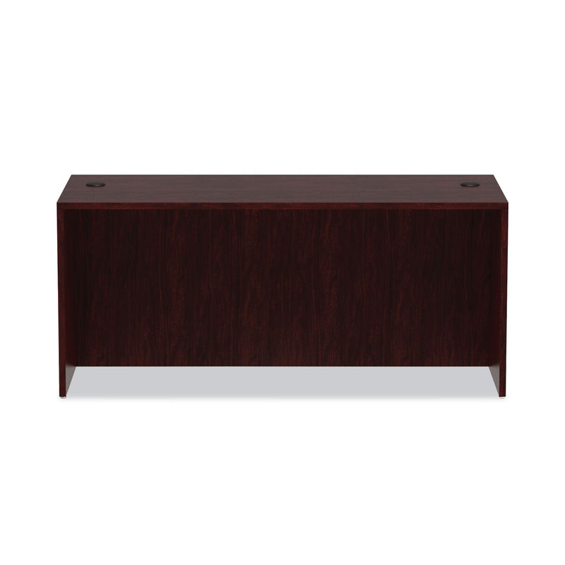 Alera Valencia Series Straight Front Desk Shell, 65" x 29.5" x 29.63", Mahogany
