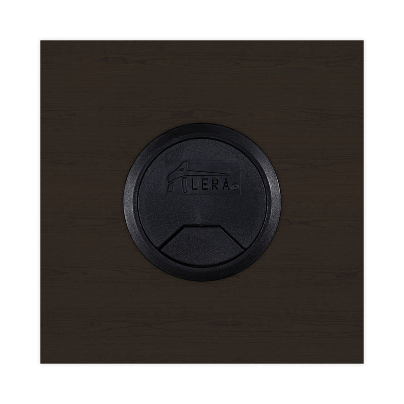 Alera Valencia Series Straight Front Desk Shell, 65" x 29.5" x 29.63", Mahogany