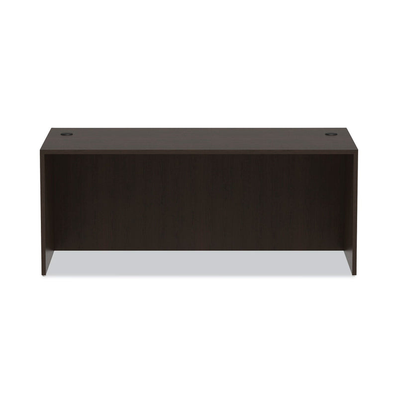 Alera Valencia Series Straight Front Desk Shell, 71" x 35.5" x 29.63", Espresso