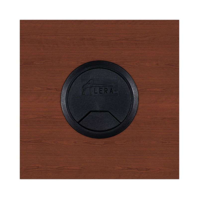 Alera Valencia Series Straight Front Desk Shell, 71" x 35.5" x 29.63", Medium Cherry