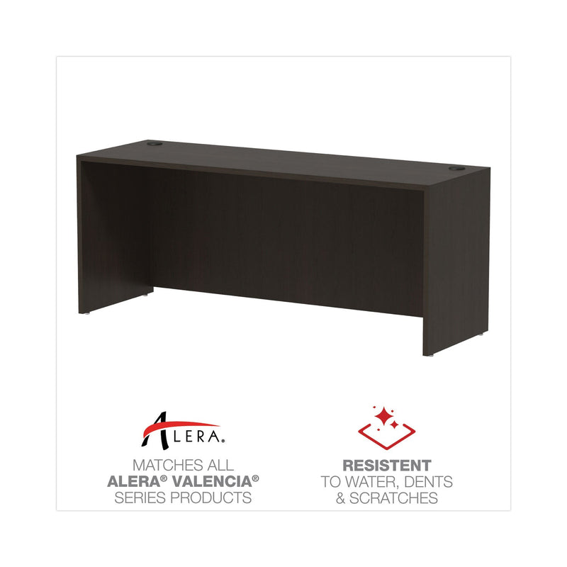 Alera Valencia Series Credenza Shell, 70.88w x 23.63d x 29.5h, Espresso