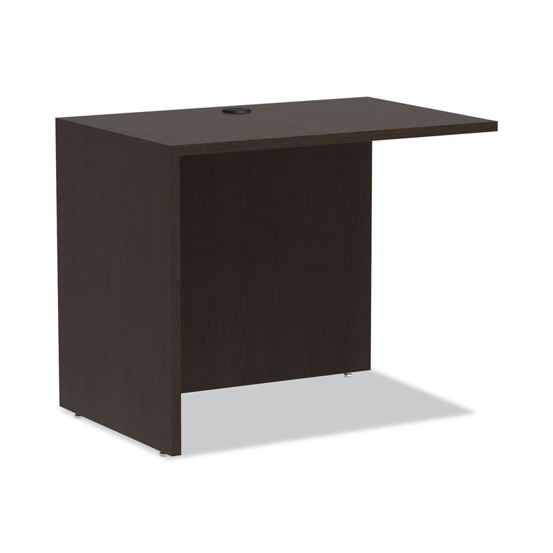 Alera Valencia Series Reversible Return/Bridge Shell, 35w x 23.63d x 29.5h, Espresso