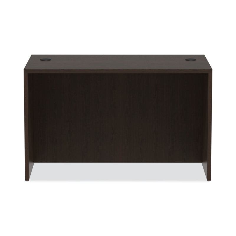 Alera Valencia Series Straight Front Desk Shell, 47.25" x 29.5" x 29.63", Espresso