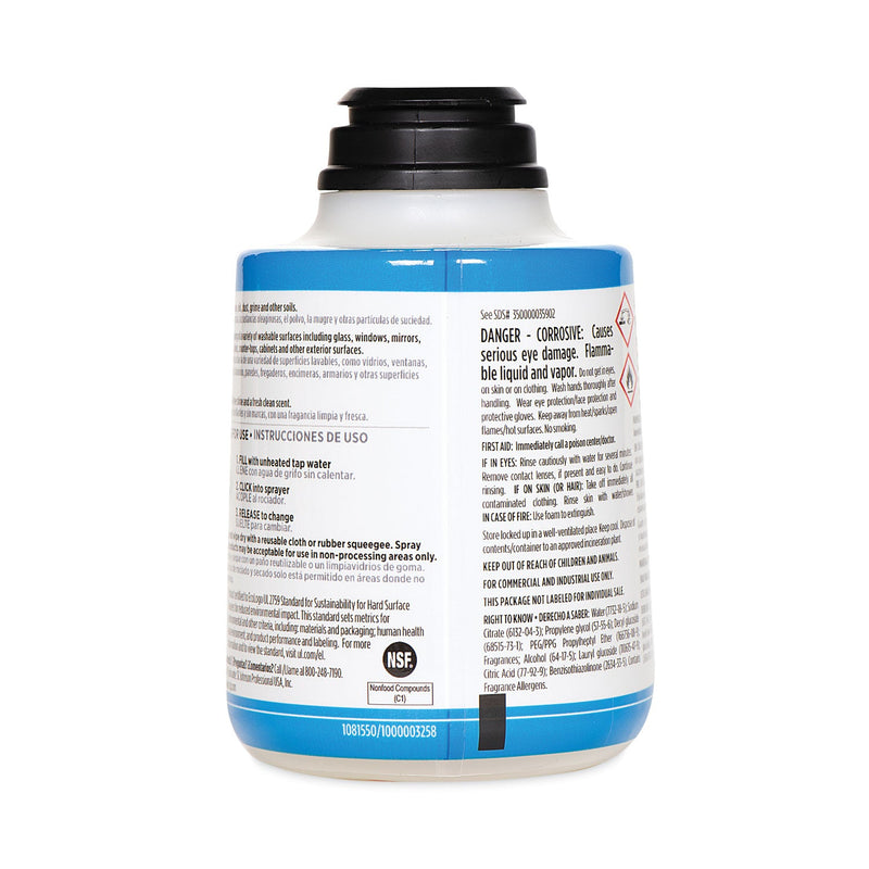 SC Johnson Professional TruShot 2.0 Glass and Multisurface Cleaner, Clean Fresh Scent, 10 oz Cartridge, 4/Carton