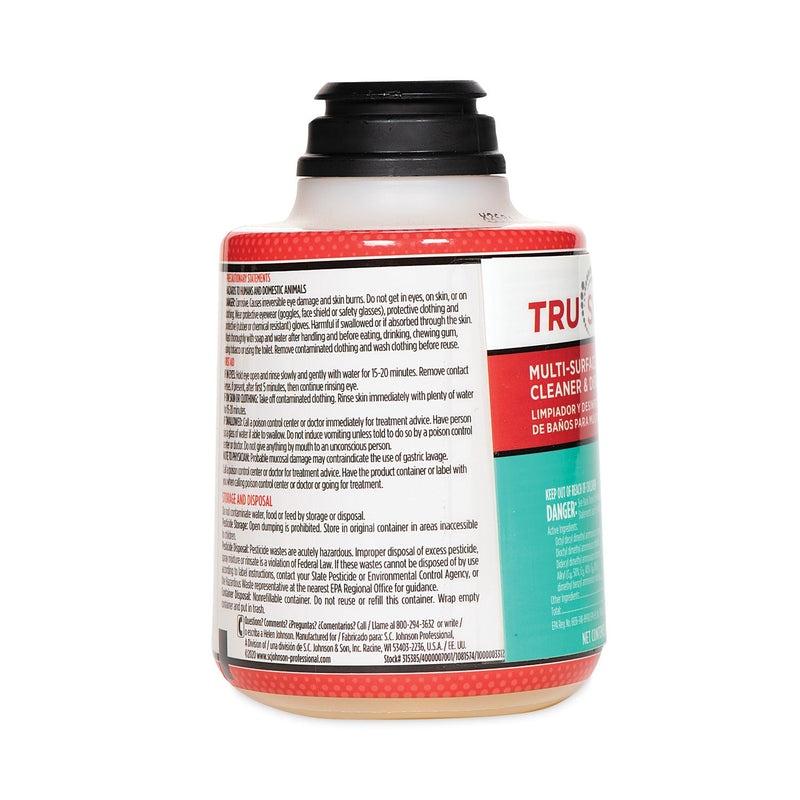 SC Johnson Professional TruShot 2.0 Disinfectant Multisurface Cleaner, Clean Fresh Scent,10 oz Cartridge, 4/Carton