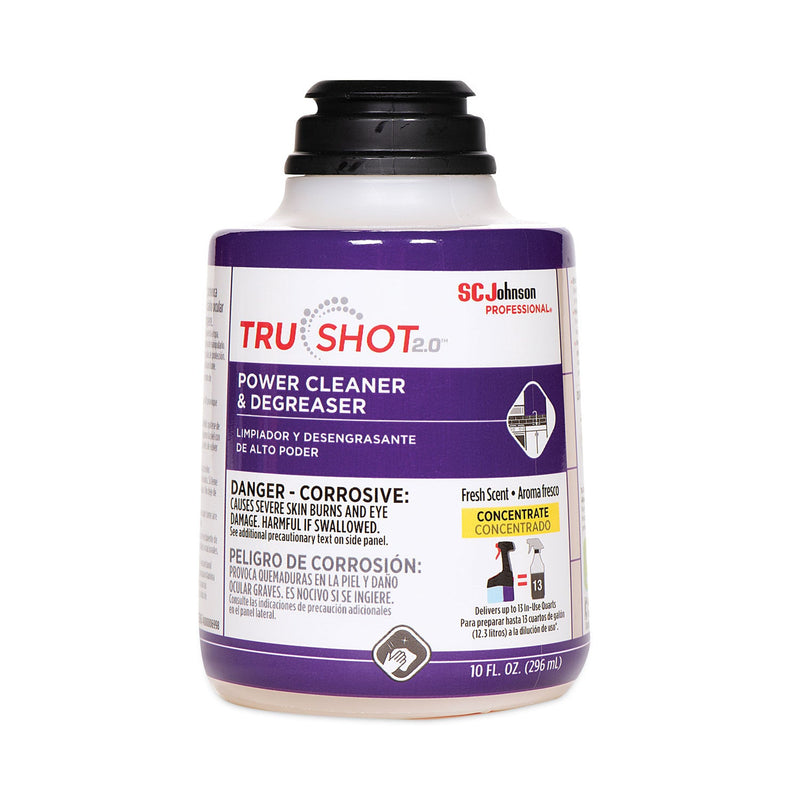 SC Johnson Professional TruShot 2.0 Power Cleaner, Clean Fresh Scent, 10 oz Cartridge, 4/Carton