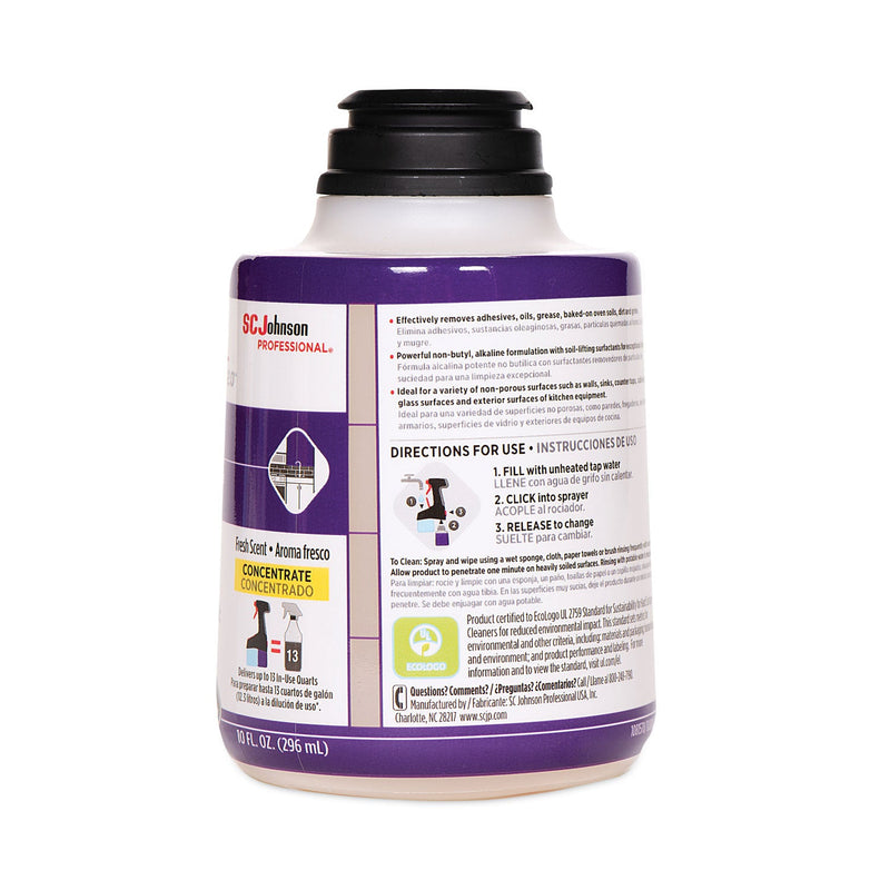 SC Johnson Professional TruShot 2.0 Power Cleaner, Clean Fresh Scent, 10 oz Cartridge, 4/Carton