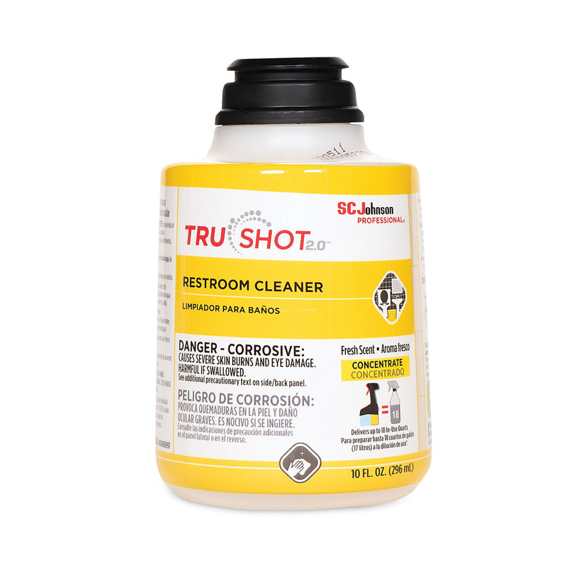 SC Johnson Professional TruShot 2.0 Restroom Cleaner, Clean Fresh Scent, 10 oz Cartridge, 4/Carton