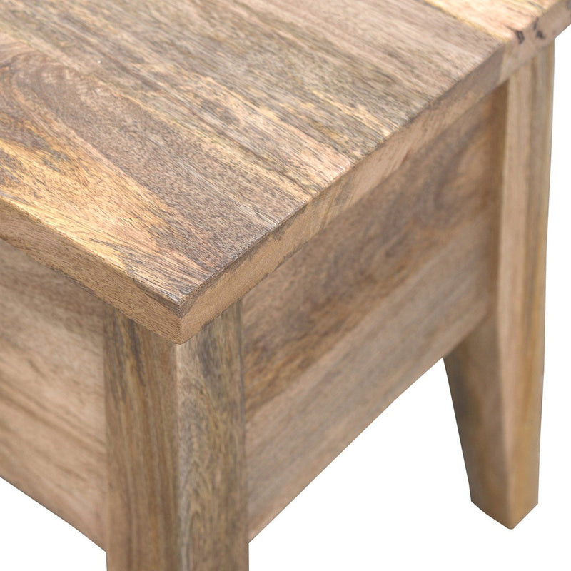 Lid Up Storage Bench - Oak