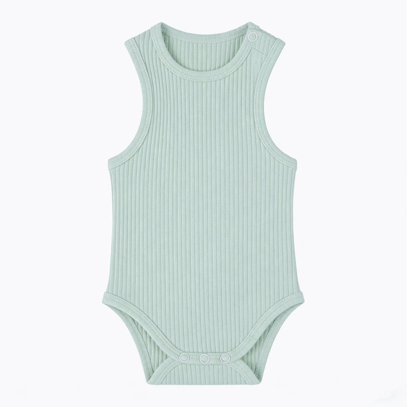 Baby Romper Knitted Ribbed Infant Onesie