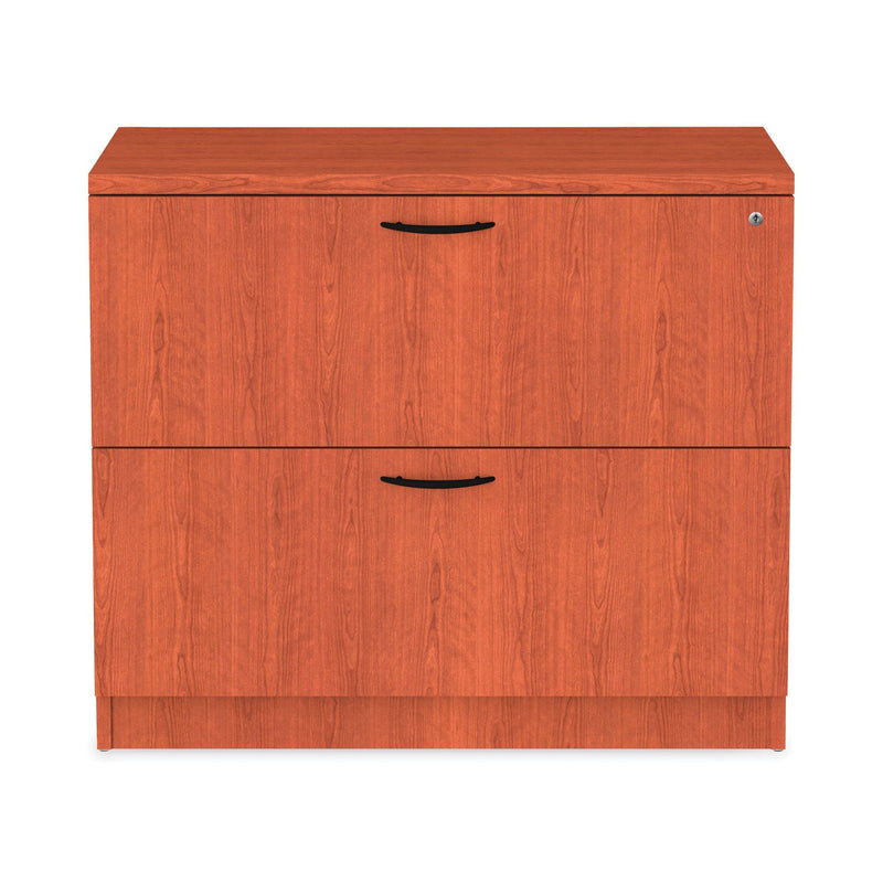 Alera Valencia Series Lateral File, 2 Legal/Letter-Size File Drawers, Medium Cherry, 34" x 22.75" x 29.5"