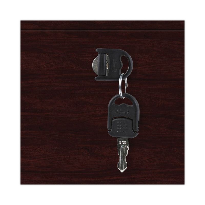 Alera Valencia Series Full Pedestal File, Left/Right, 3-Drawers: Box/Box/File, Legal/Letter, Mahogany, 15.63" x 20.5" x 28.5"