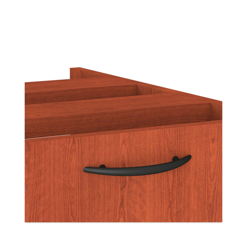 Alera Valencia Series Full Pedestal File, Left/Right, 2 Legal/Letter-Size File Drawers, Medium Cherry, 15.63" x 20.5" x 28.5"