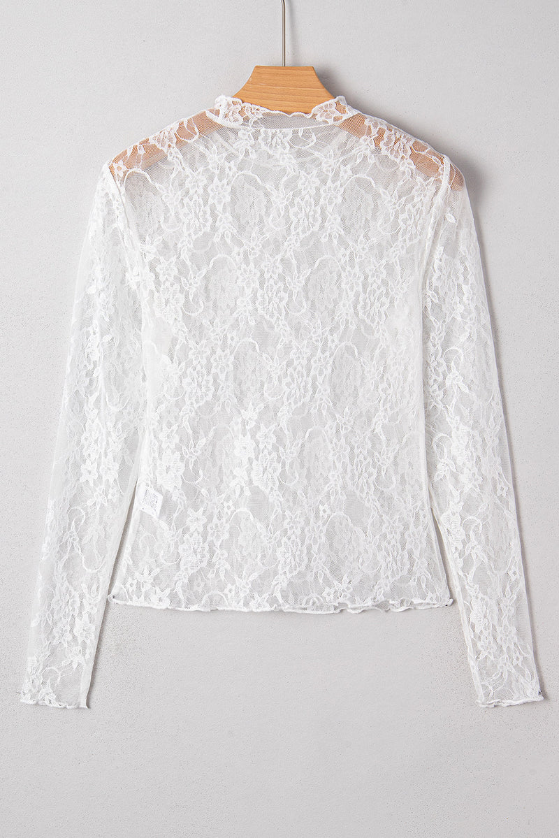 Brittany Mock Slim Fit Long Sleeve Top