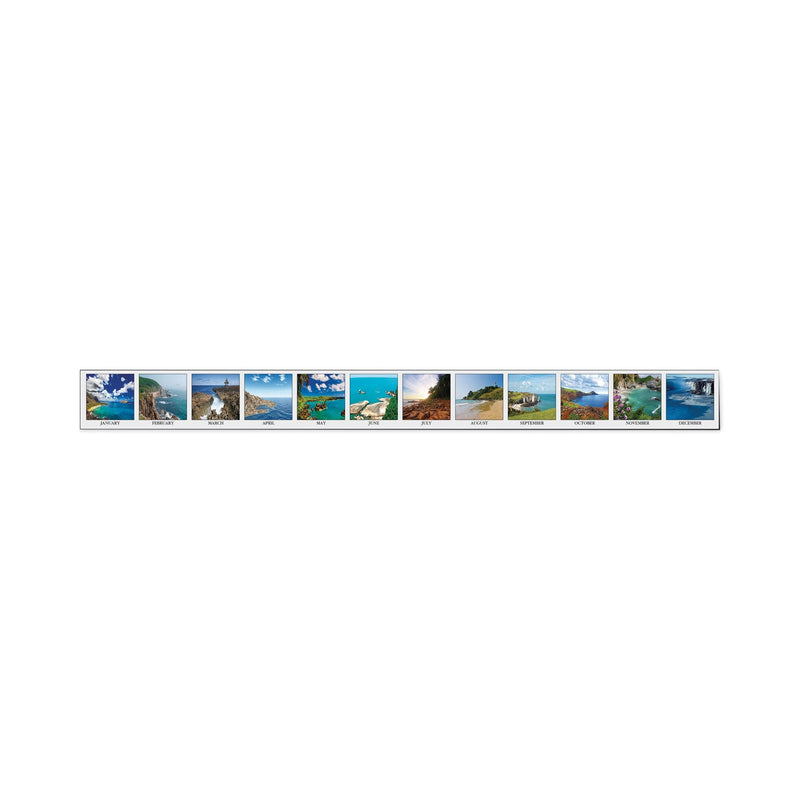 House of Doolittle Recycled Earthscapes Desk Pad Calendar, Seascapes Photography, 22 x 17, Black Binding/Corners,12-Month (Jan to Dec): 2023