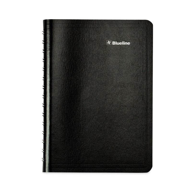 Blueline Academic Daily/Monthly Planner, 8 x 5, Black Cover, 12-Month (Aug to July): 2022 to 2023