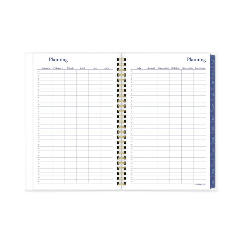 Cambridge Precious Weekly/Monthly Planner, Precious Floral Artwork, 8.5 x 5.5, Blue/Green/Pink Cover, 12-Month (Jan to Dec): 2023