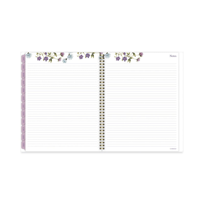 Cambridge Summer Garden Weekly/Monthly Planner, Summer Garden Artwork, 11.8.5 x 5, Blue/Green/Purple Cover, 12-Month (Jan to Dec): 2024