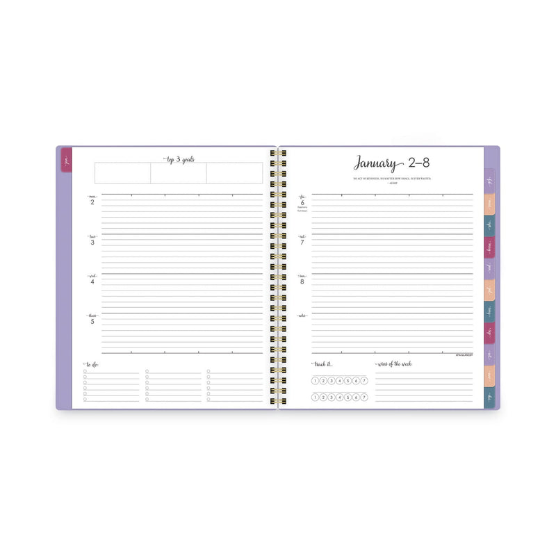 AT-A-GLANCE Harmony Weekly/Monthly Poly Planner, 8.75 x 7, Lilac Cover, 13-Month (Jan to Jan): 2023 to 2024