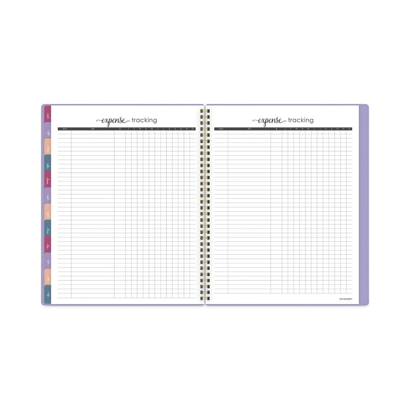 AT-A-GLANCE Harmony Weekly/Monthly Poly Planner, 11 x 8.5, Lilac Cover, 13-Month (Jan to Jan): 2023 to 2024