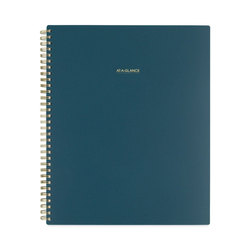 AT-A-GLANCE Harmony Weekly/Monthly Poly Planner, 11 x 8.5, Teal Cover, 13-Month (Jan to Jan): 2023 to 2024