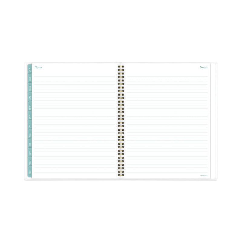 Cambridge Bali Weekly/Monthly Planner, Bali Leaf Artwork, 11 x 8.5, Green/White Cover, 12-Month (Jan to Dec): 2023