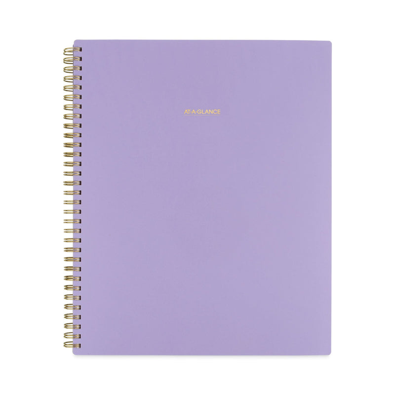 AT-A-GLANCE Harmony Weekly/Monthly Poly Planner, 11 x 8.5, Lilac Cover, 13-Month (Jan to Jan): 2023 to 2024