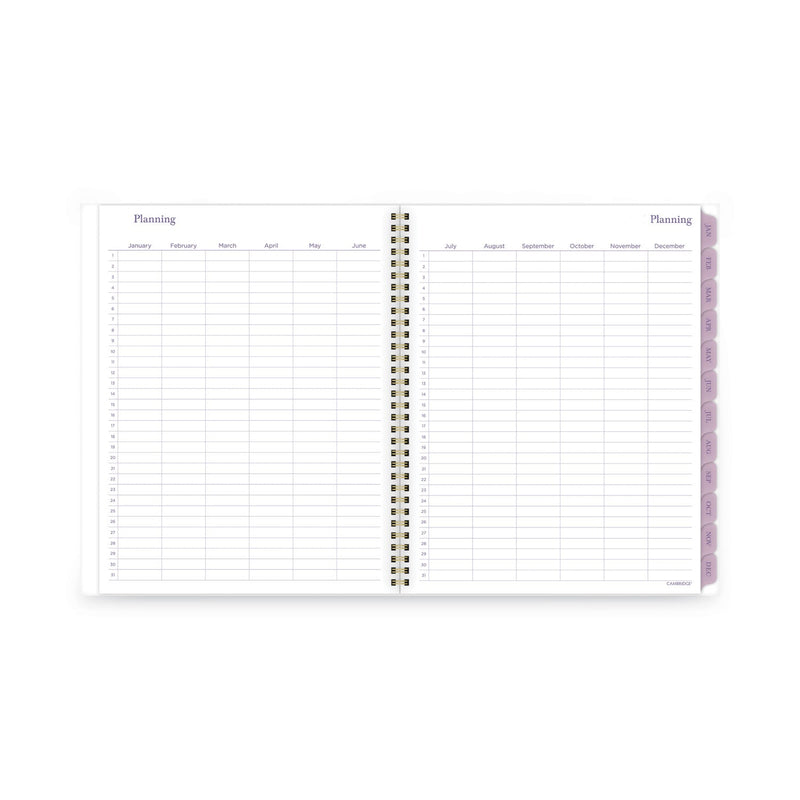 Cambridge Summer Garden Weekly/Monthly Planner, Summer Garden Artwork, 11.8.5 x 5, Blue/Green/Purple Cover, 12-Month (Jan to Dec): 2024