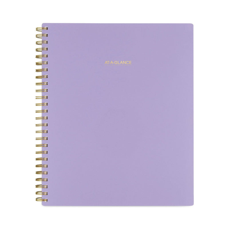 AT-A-GLANCE Harmony Weekly/Monthly Poly Planner, 8.75 x 7, Lilac Cover, 13-Month (Jan to Jan): 2023 to 2024