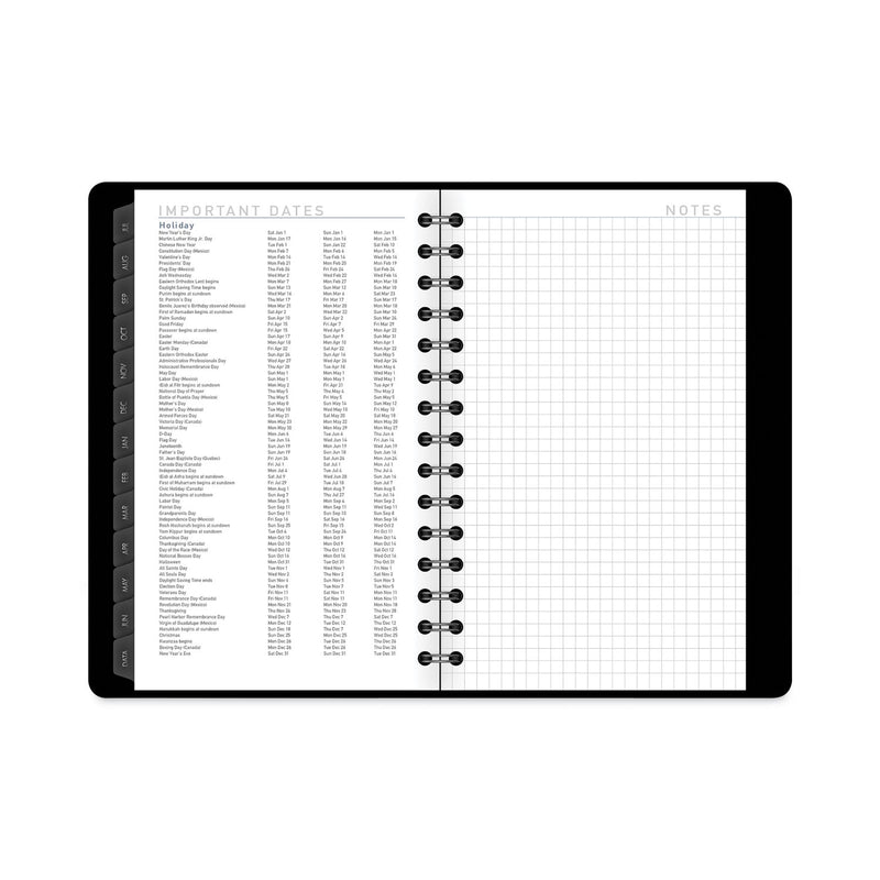 AT-A-GLANCE Contemporary Academic Planner, 8 x 4.88, Black Cover, 12-Month (July to June): 2022 to 2023