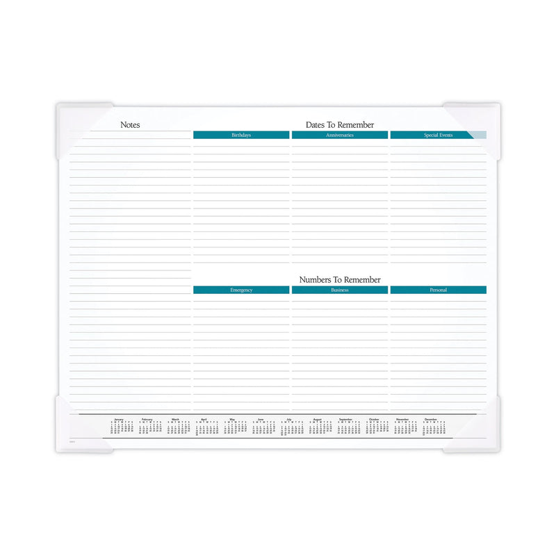 AT-A-GLANCE Landscape Panoramic Desk Pad, Landscapes Photography, 22 x 17, White Sheets, Clear Corners, 12-Month (Jan-Dec): 2023