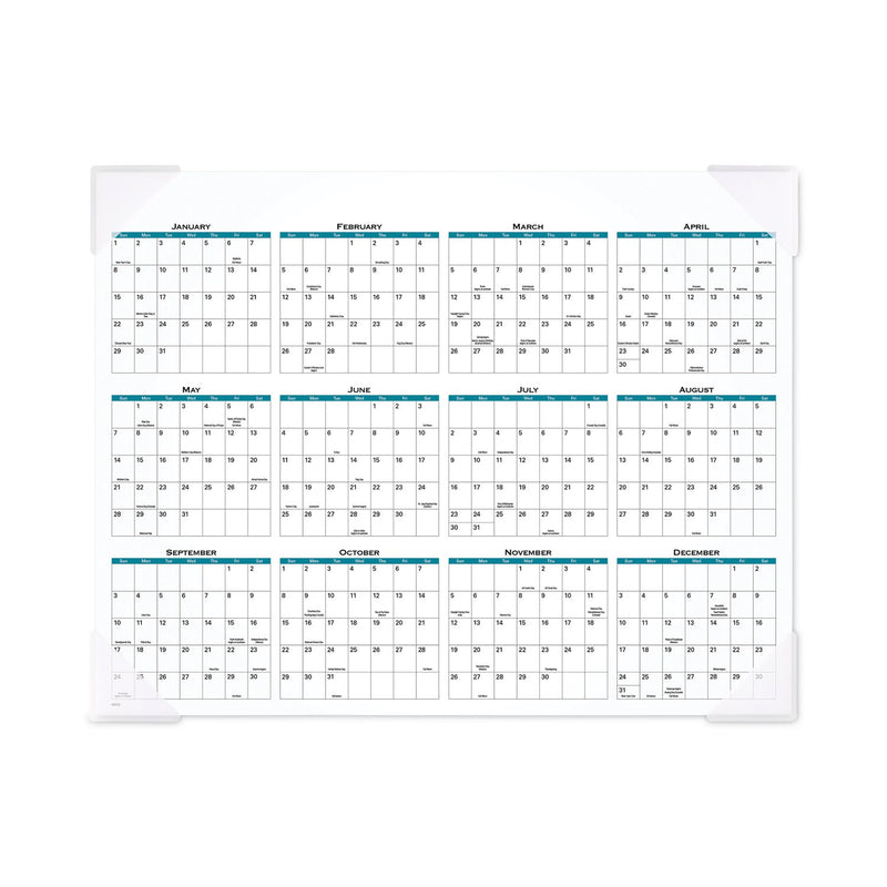 AT-A-GLANCE Landscape Panoramic Desk Pad, Landscapes Photography, 22 x 17, White Sheets, Clear Corners, 12-Month (Jan-Dec): 2023