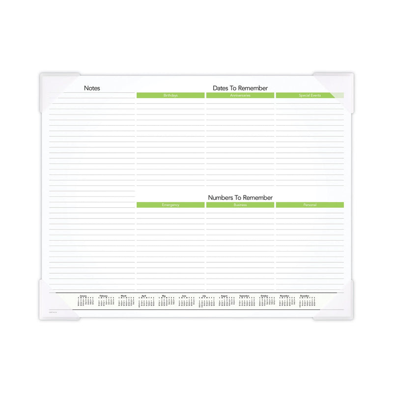 AT-A-GLANCE Puppies Monthly Desk Pad Calendar, Puppies Photography, 22 x 17, White Sheets, Clear Corners, 12-Month (Jan to Dec): 2023