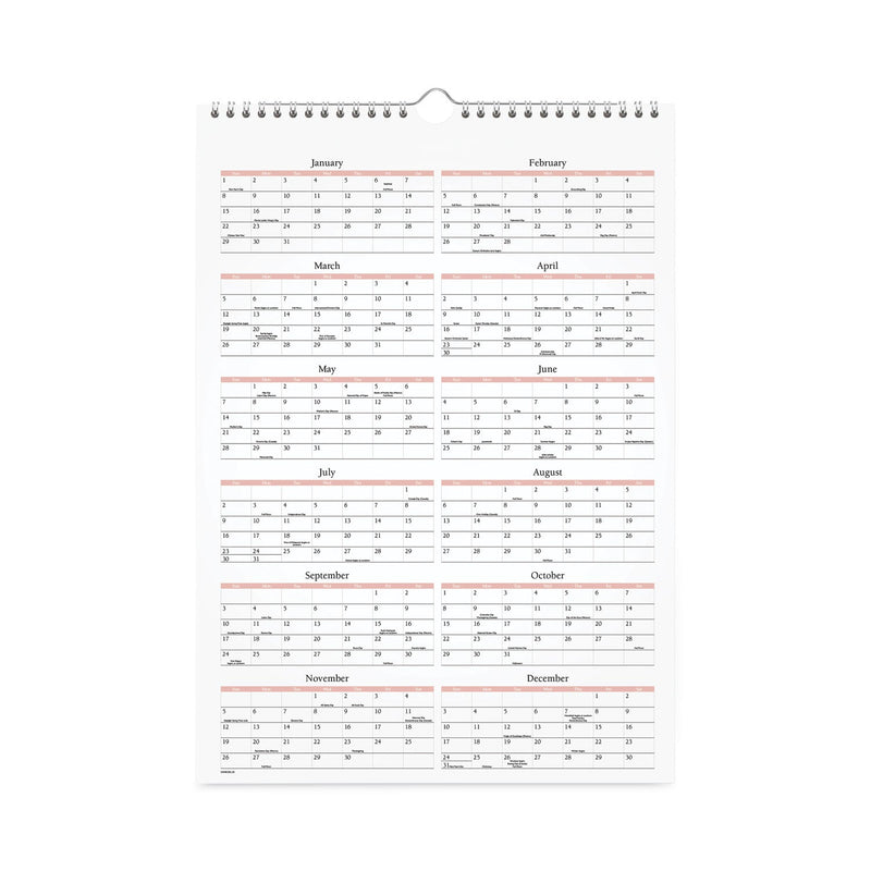 AT-A-GLANCE Scenic Monthly Wall Calendar, Scenic Landscape Photography, 12 x 17, White/Multicolor Sheets, 12-Month (Jan to Dec): 2023