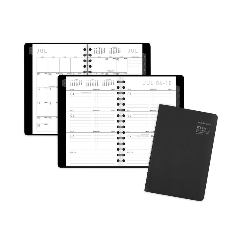 AT-A-GLANCE Contemporary Academic Planner, 8 x 4.88, Black Cover, 12-Month (July to June): 2022 to 2023