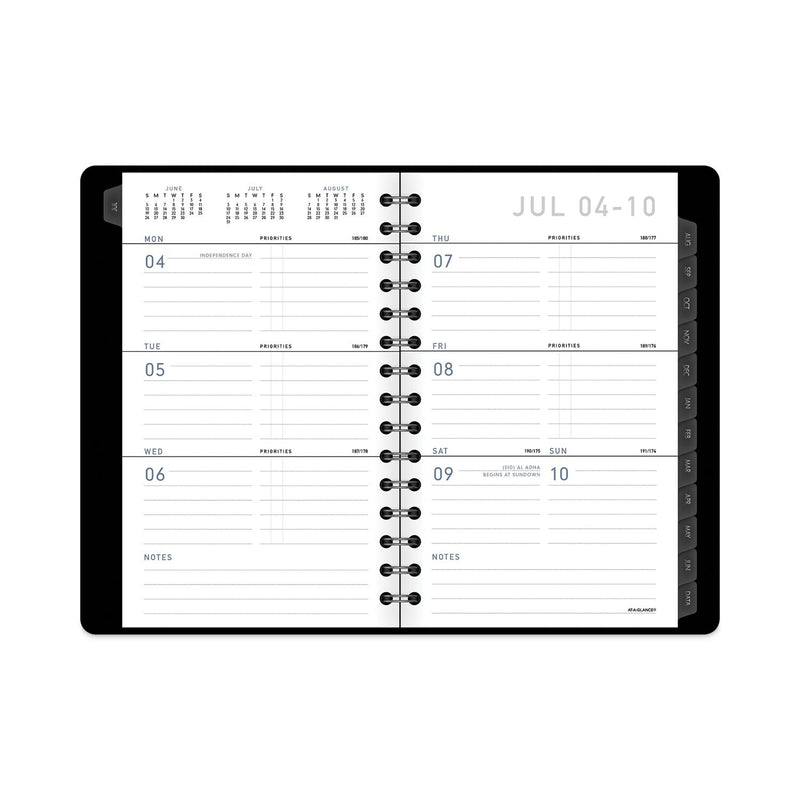 AT-A-GLANCE Contemporary Academic Planner, 8 x 4.88, Black Cover, 12-Month (July to June): 2022 to 2023