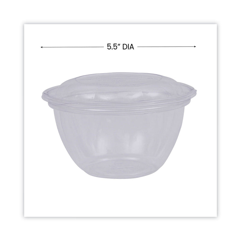Eco-Products Renewable and Compostable Containers, 18 oz, 5.5" Diameter x 2.3"h, Clear, Plastic, 150/Carton