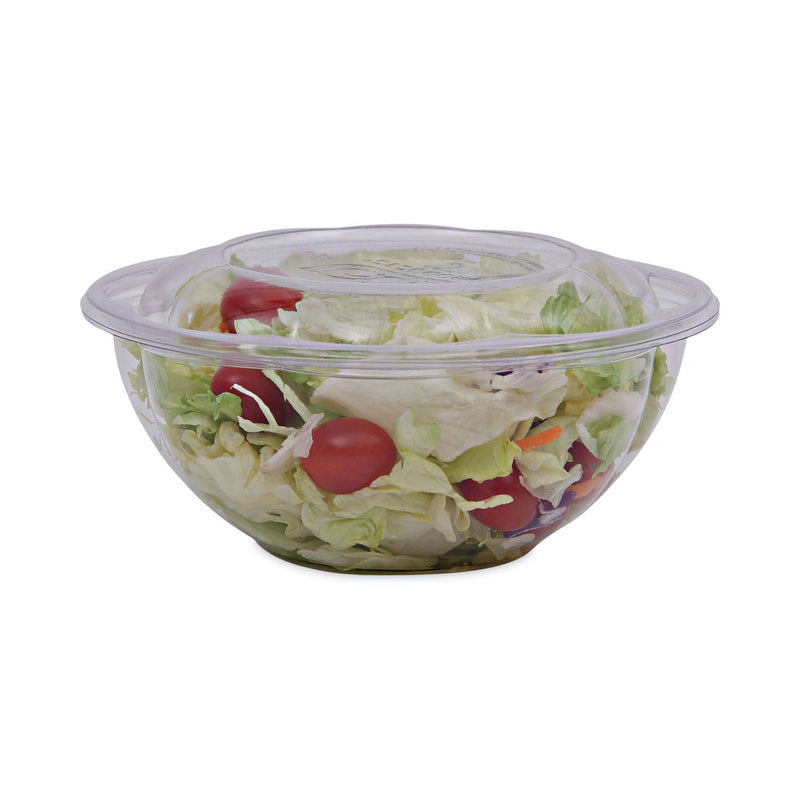 Eco-Products Renewable and Compostable Salad Bowls with Lids, 24 oz, Clear, Plastic, 50/Pack, 3 Packs/Carton