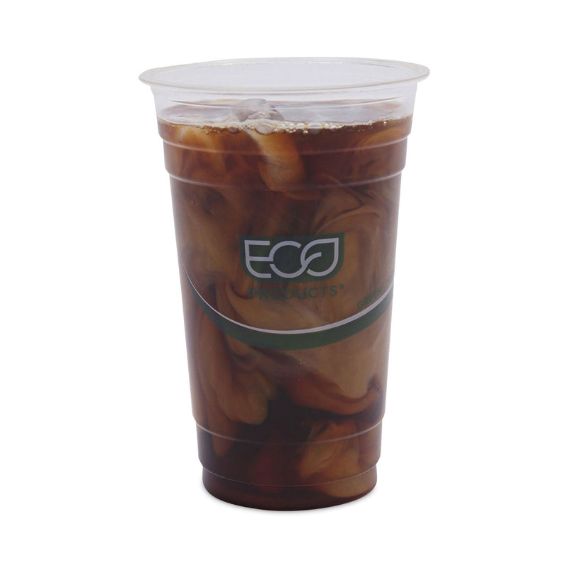 Eco-Products GreenStripe Renewable and Compostable Cold Cups, 20 oz, Clear, 50/Pack, 20 Packs/Carton